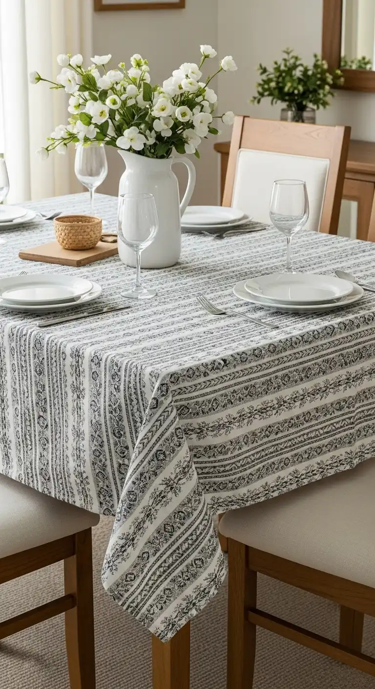 19 Use a Tablecloth for Easy Updates