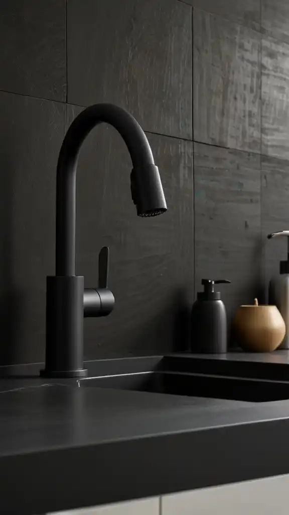 7 Trendy Kitchen Color Ideas 2025 for a Modern Upgrade 41 19. Black Accents Are Becoming Standard