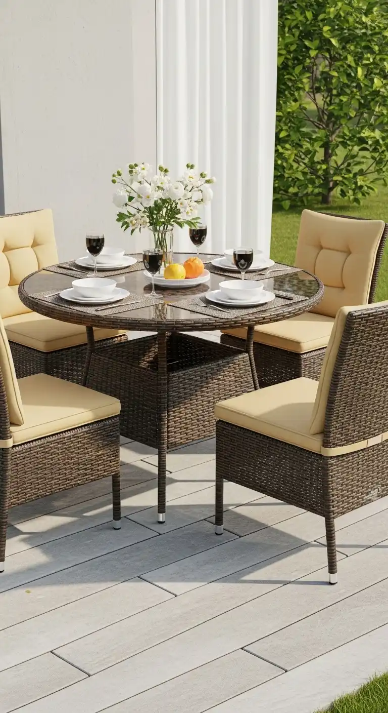 19 Trendy Modern Round Dining Table Ideas to Inspire Your Next Makeover 3 2 Round Dining Table Set With Cushions