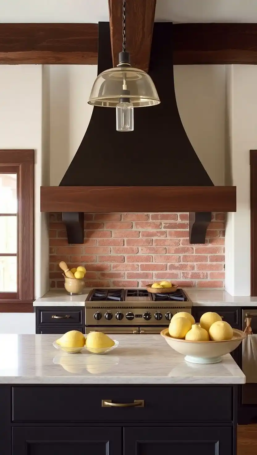 20 Elegant Spanish Villa Kitchen Ideas Full of Warmth and Style 21 20 Add Exposed Brick Accents