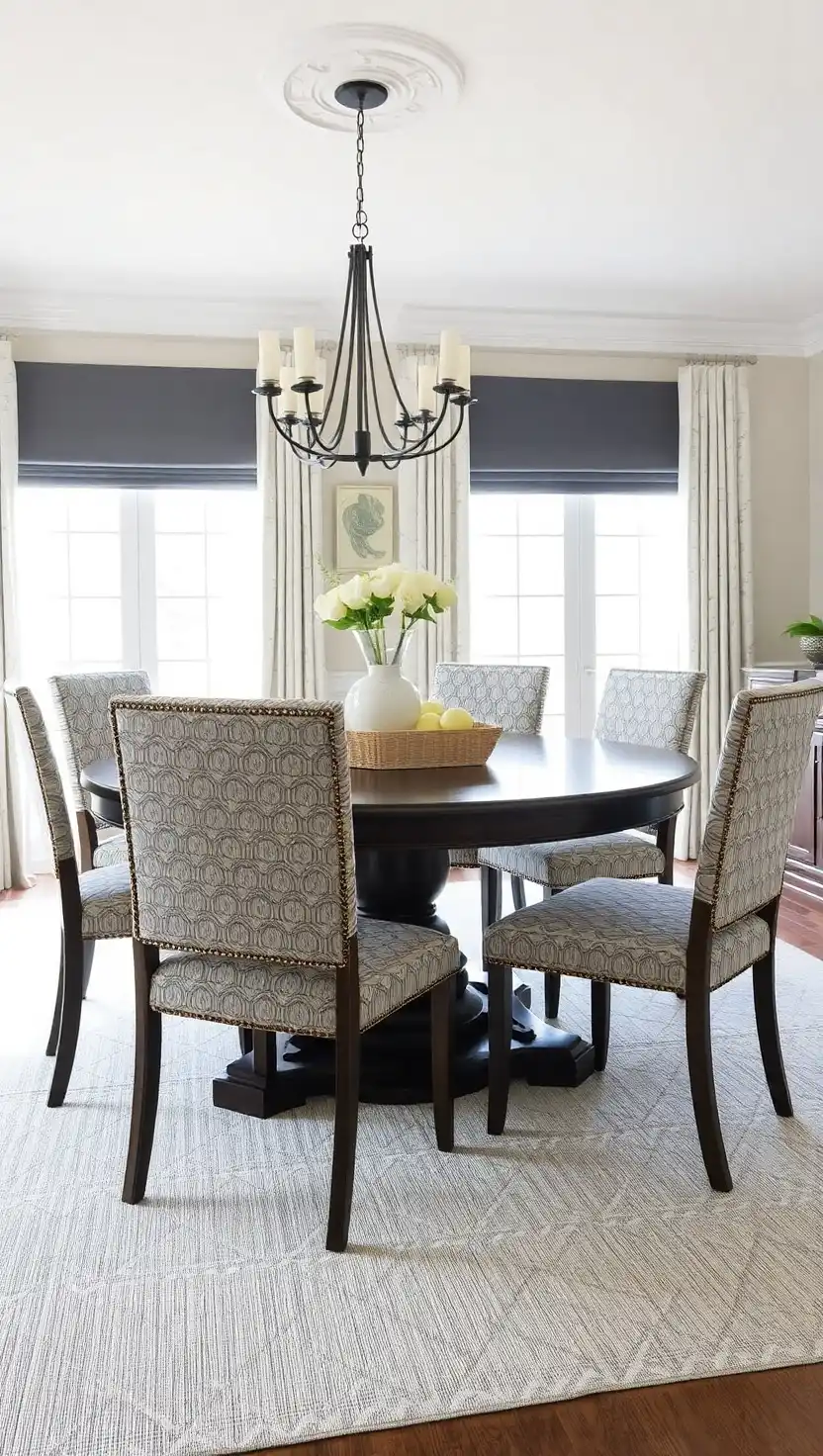 23 Timeless Formal Dining Room Ideas for a Sophisticated Setting 22 21 Patterned Upholstery