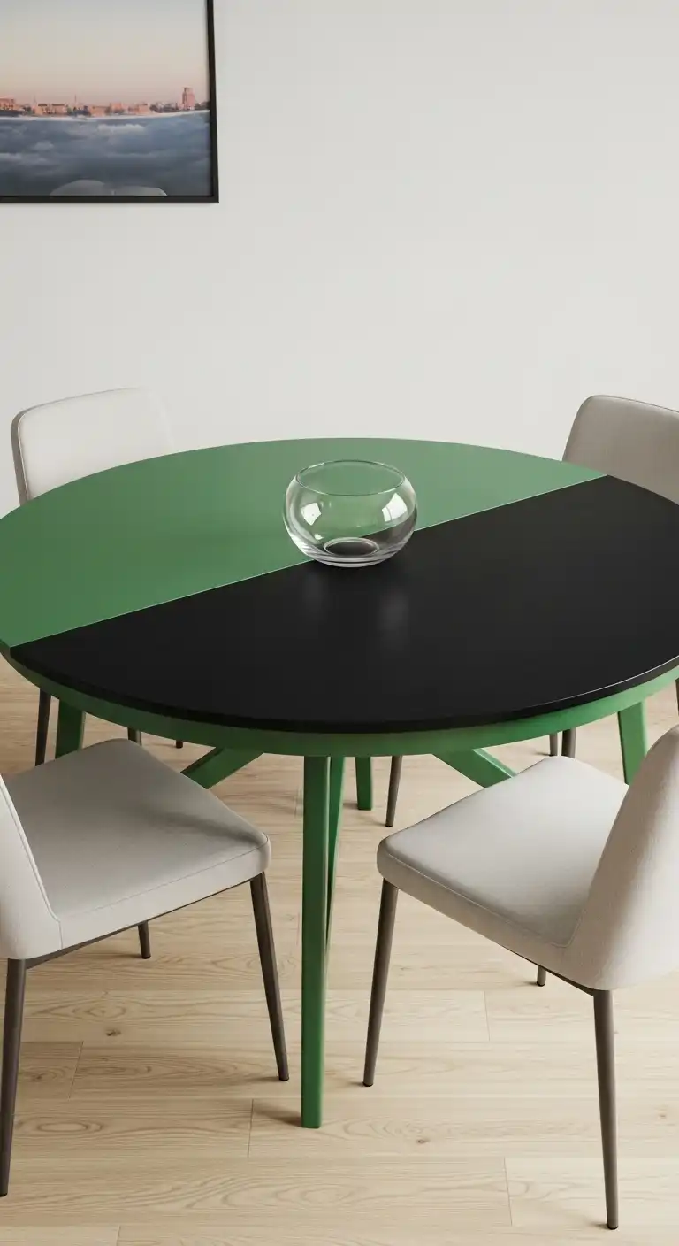 23 Chic Round Dining Table Ideas for Modern Interiors 24 23 Customizable Color Table