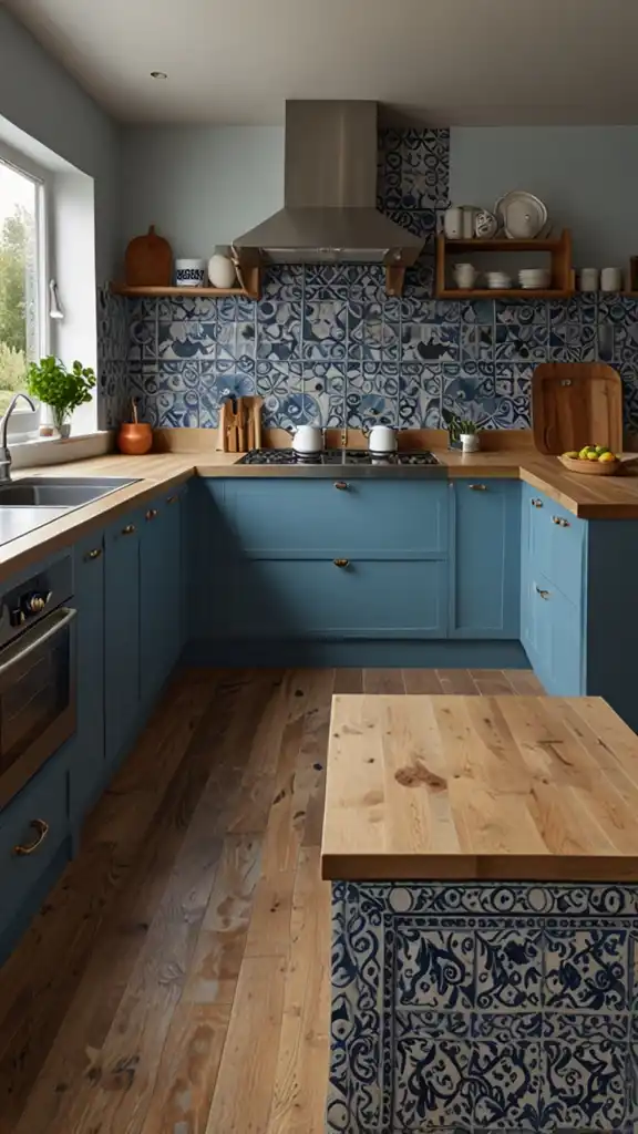 13 Innovative Modular Kitchen Ideas to Transform Your Cooking Space 4 3 Blue L Shaped Kitchen