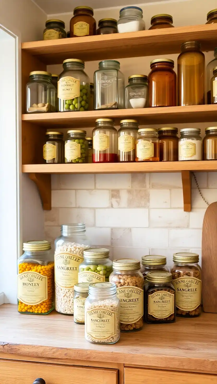 21 Magical Apothecary Aesthetic Kitchen Ideas for a Vintage Vibe 4 3 Glass Jar Collections