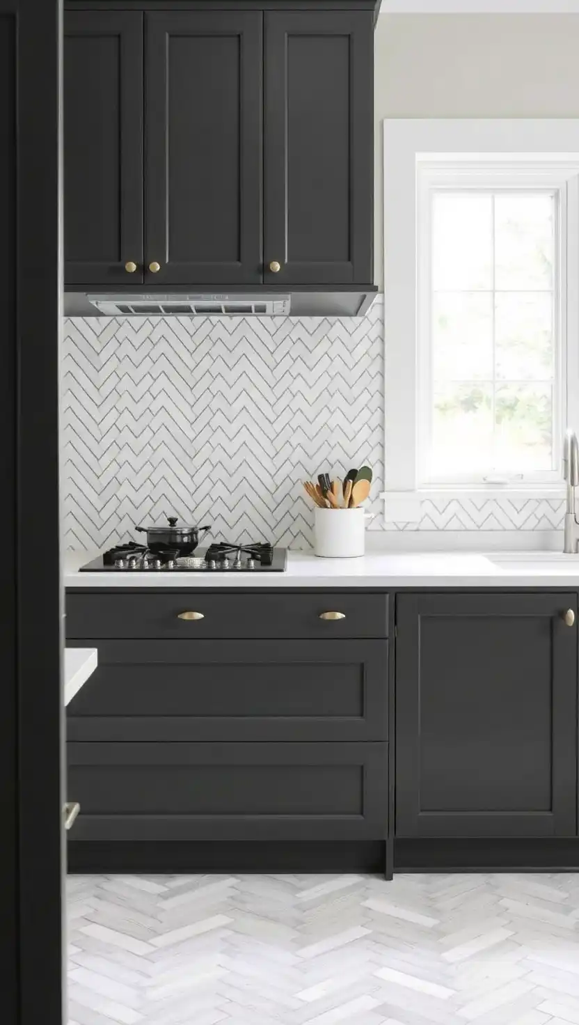 20 Timeless Backsplash Kitchen Ideas That Will Never Go Out of Style 4 3 Herringbone Pattern Tiles