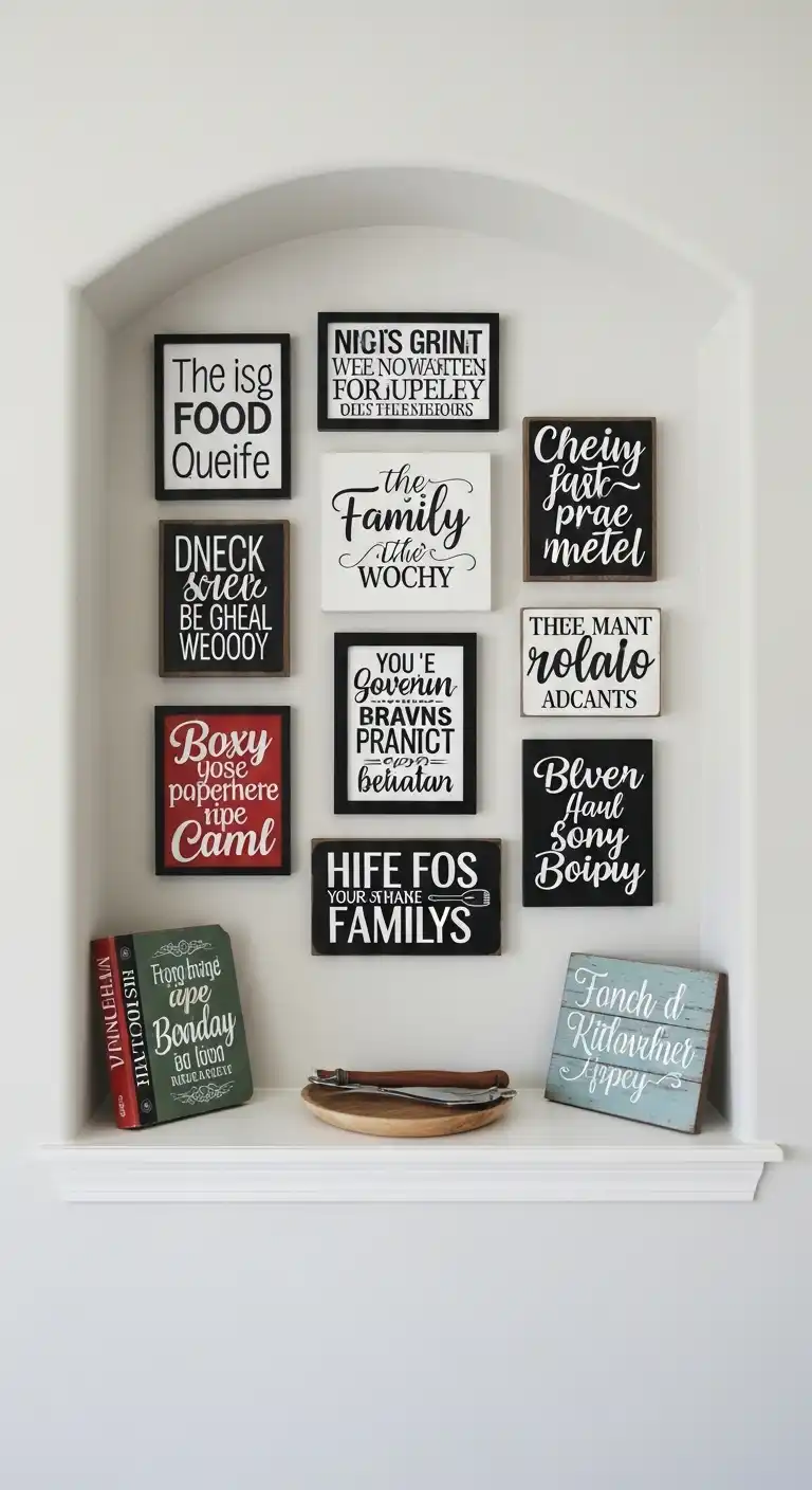 17 Functional Kitchen Nook Wall Ideas That Work Beautifully 4 3 Kitchen Quote Wall Nook