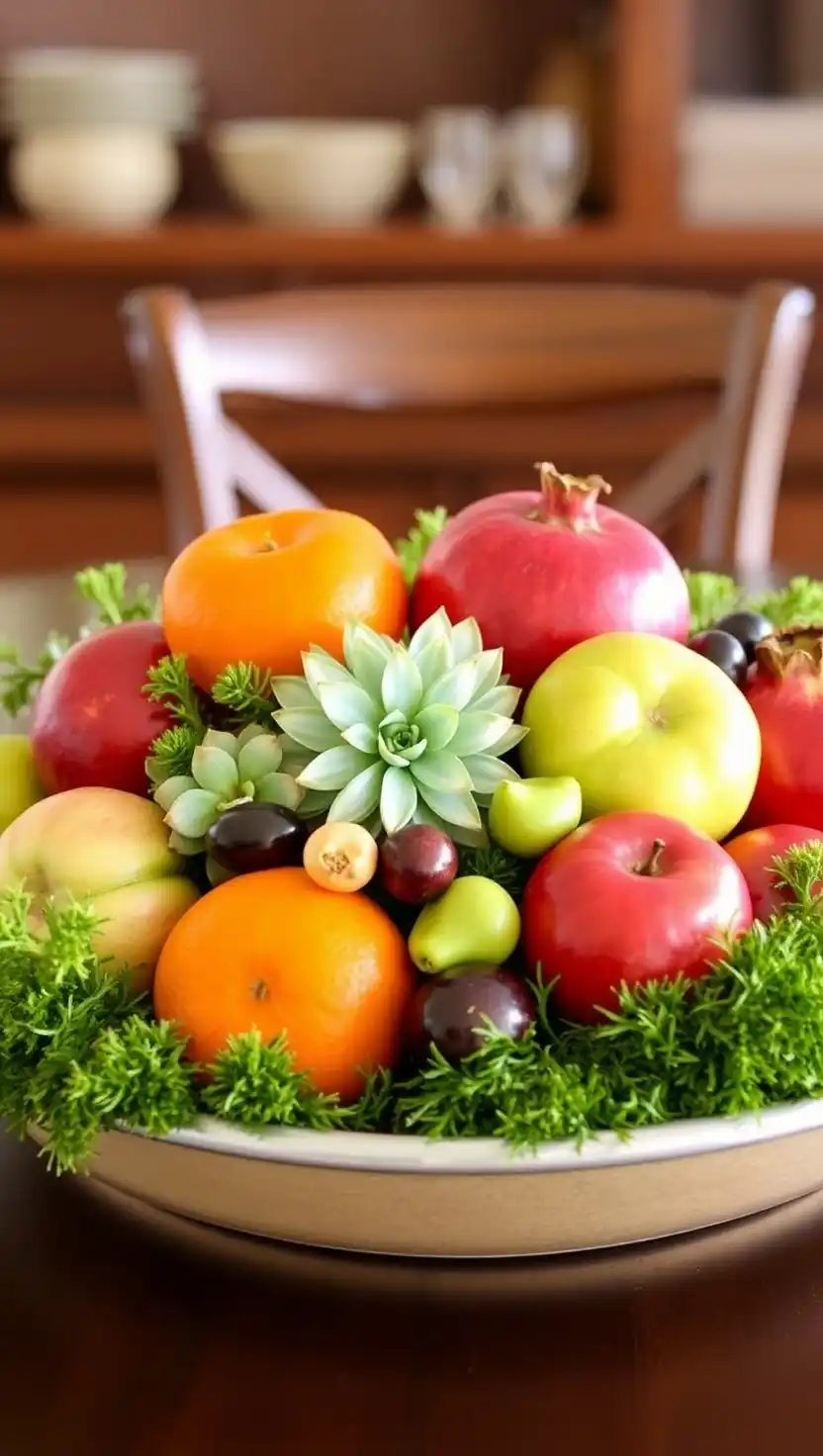 15 Modern Dining Table Centerpiece Ideas for a Stylish Look 4 3. Style Some Fruit