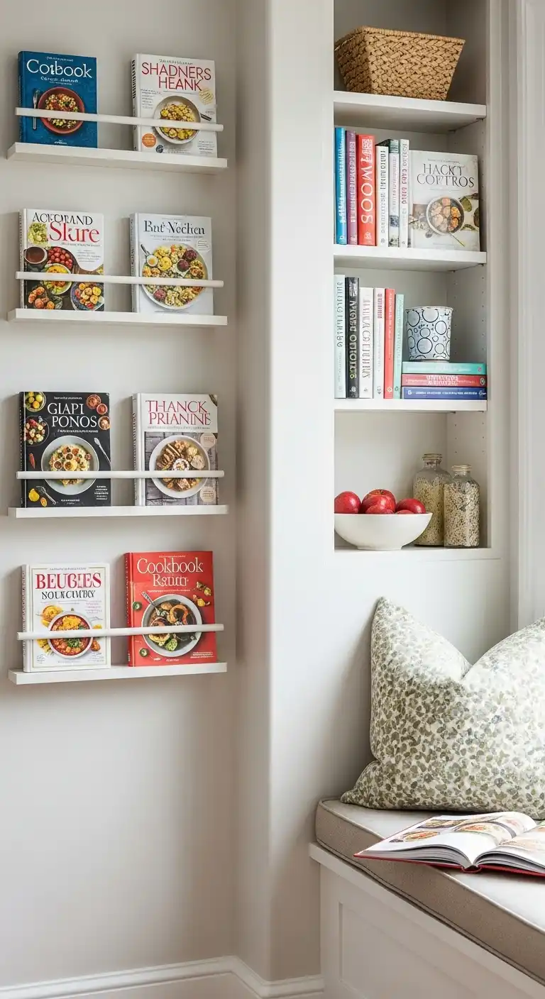 21 Creative Kitchen Nook Wall Decor Ideas You’ll Love Instantly 5 4 Cookbook Browsing Nook