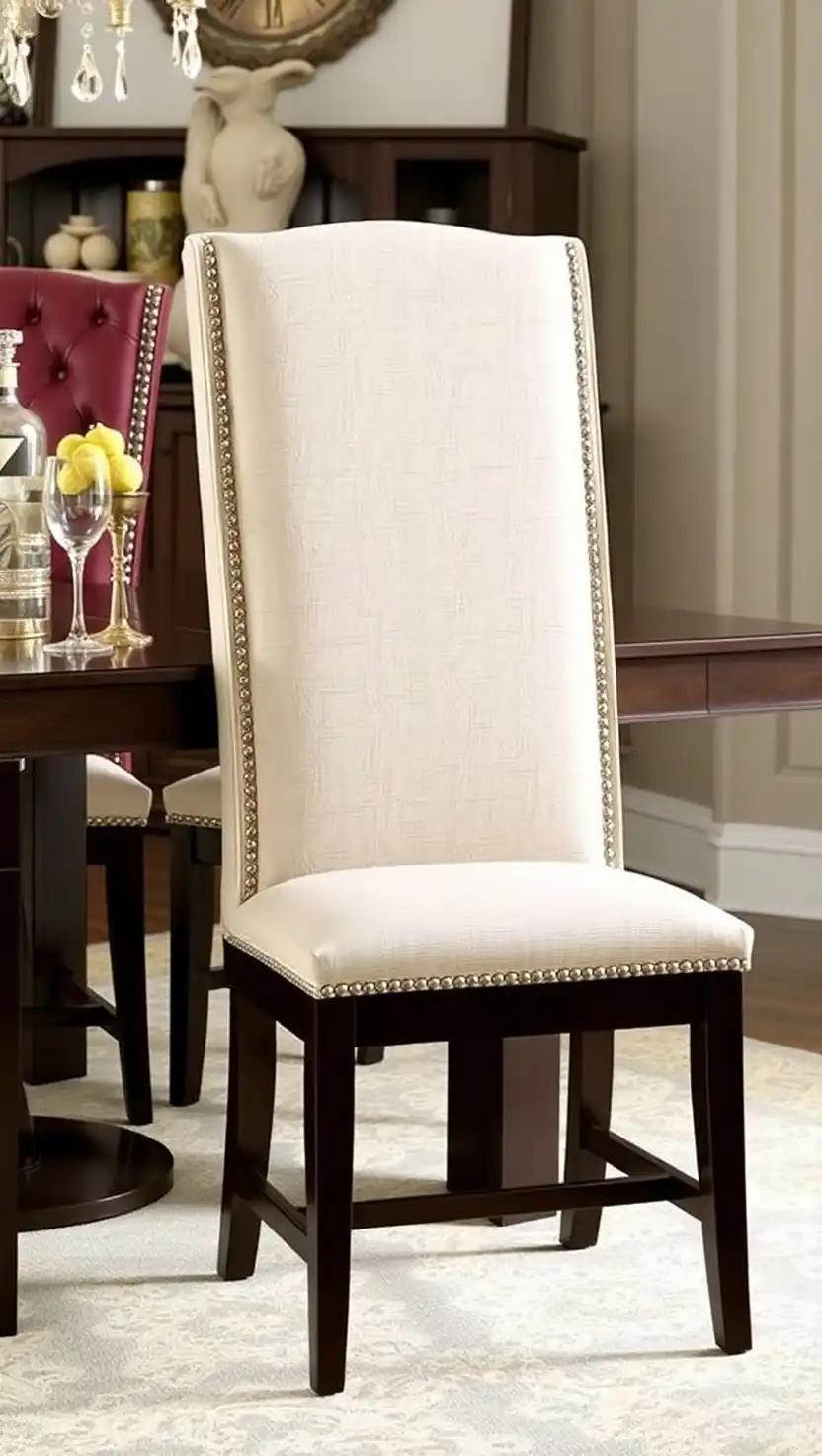 23 Timeless Formal Dining Room Ideas for a Sophisticated Setting 5 4 High Back Upholstered Chairs