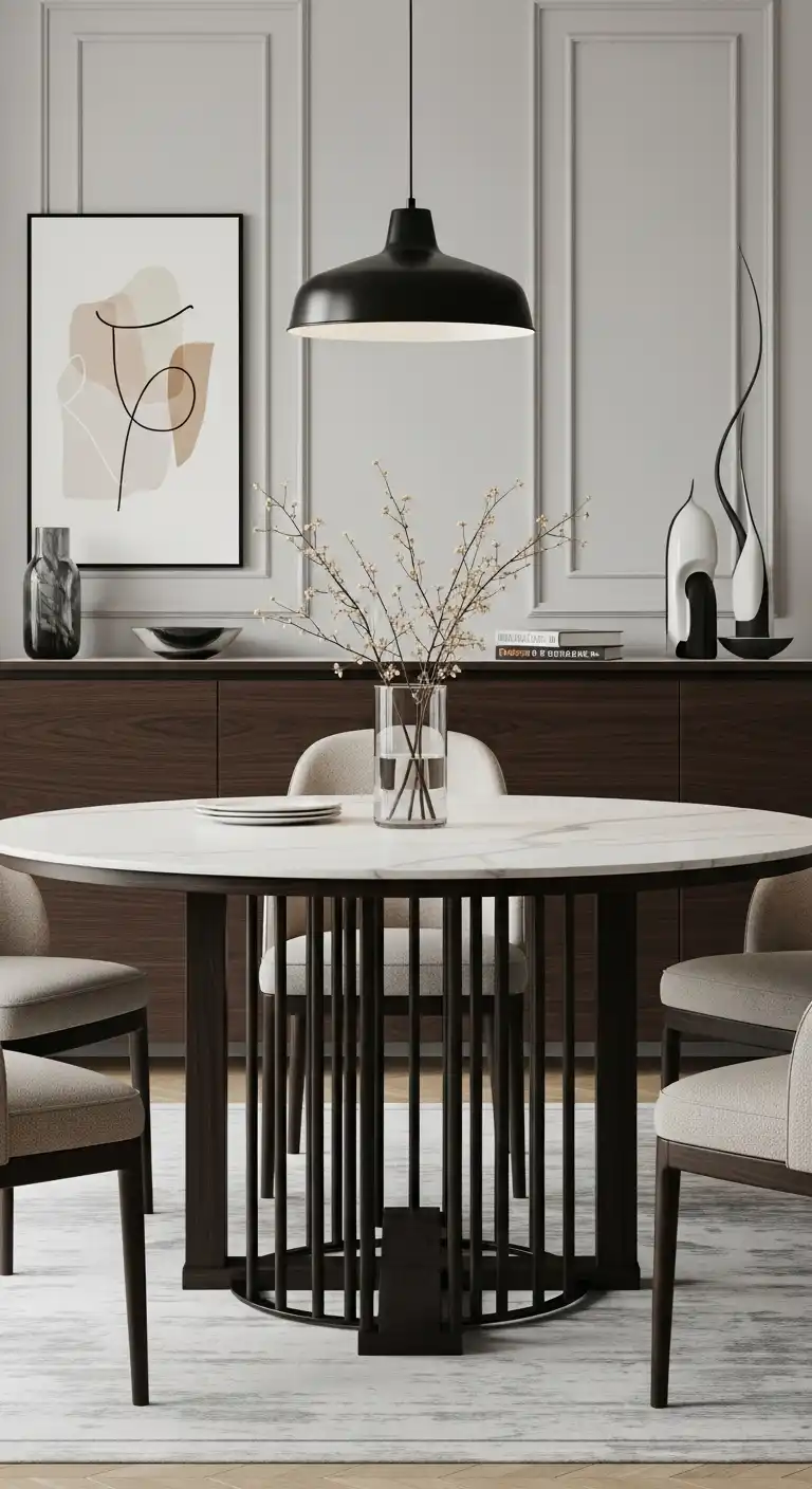 19 Trendy Modern Round Dining Table Ideas to Inspire Your Next Makeover 5 4 Modern Round Dining Table