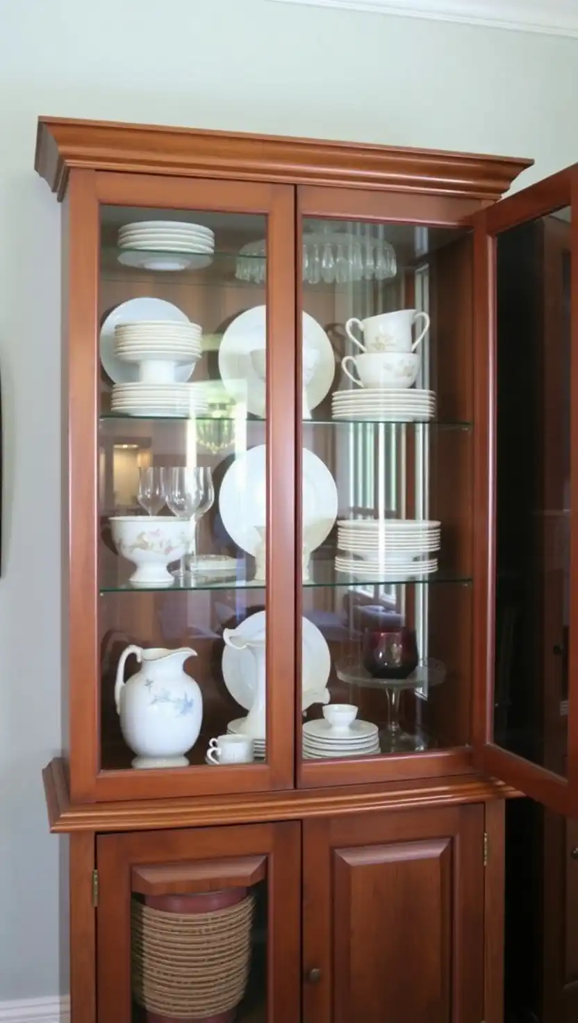 15 Timeless Dining Room Display Ideas That Impress Every Guest 5 4. Display Cabinets