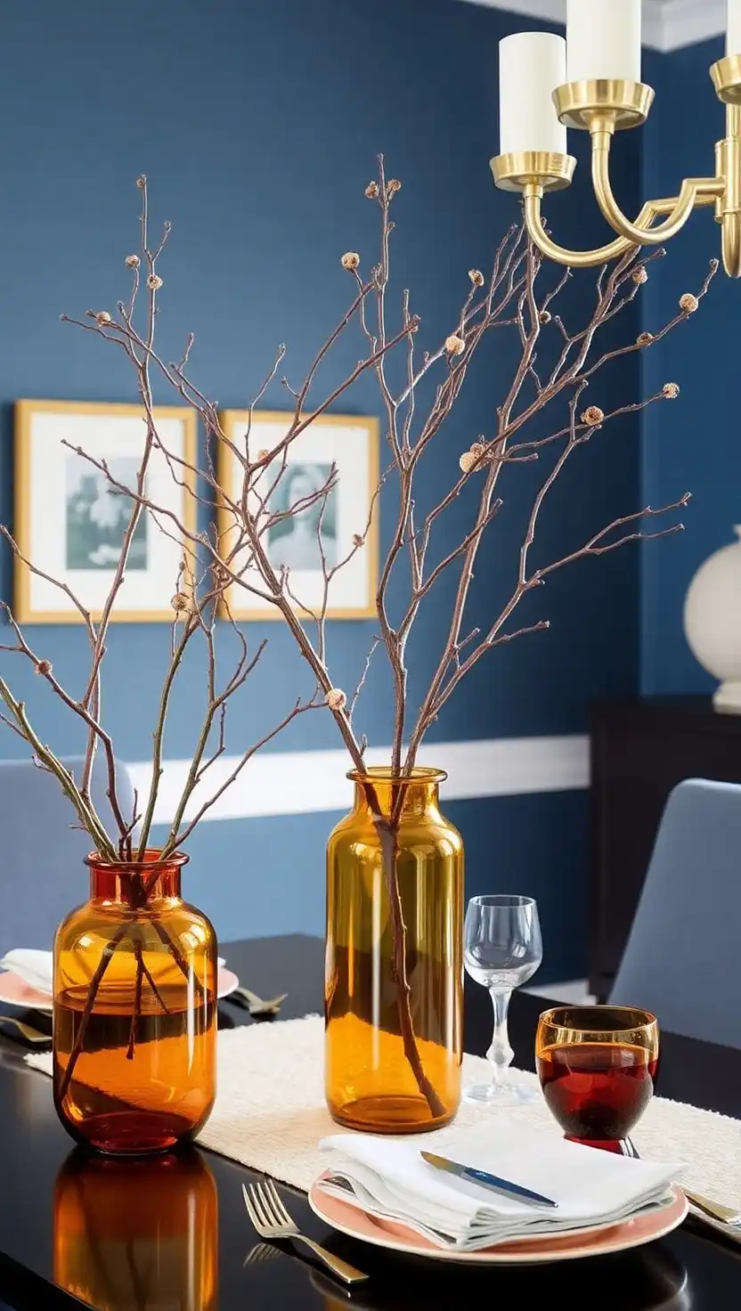 15 Modern Dining Table Centerpiece Ideas for a Stylish Look 5 4. Go Bold with Color
