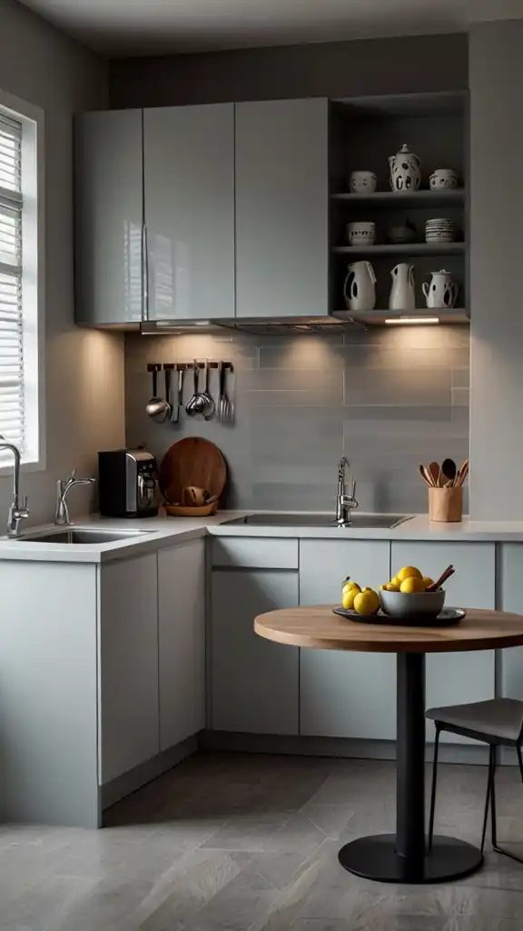 13 Innovative Modular Kitchen Ideas to Transform Your Cooking Space 6 5 L Shaped Kitchen with Foldable Dining