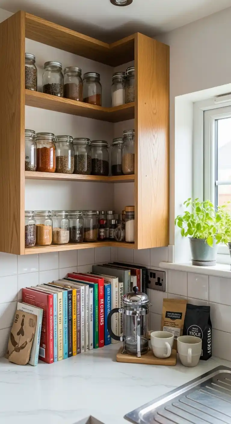 5. Maximize Corners with L-Shaped Shelves 1