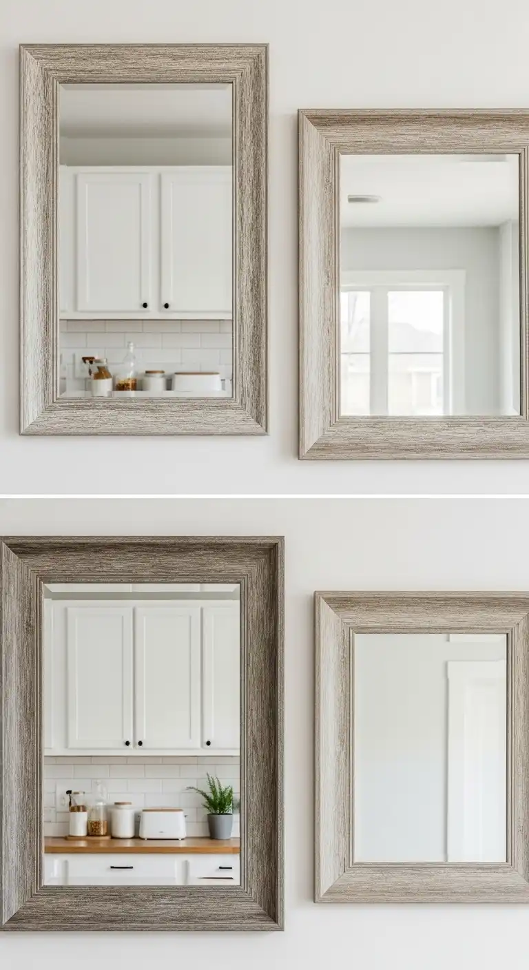 19 Stylish Empty Kitchen Wall Space Ideas That Add Instant Charm 6 5. Mirrors enhance light