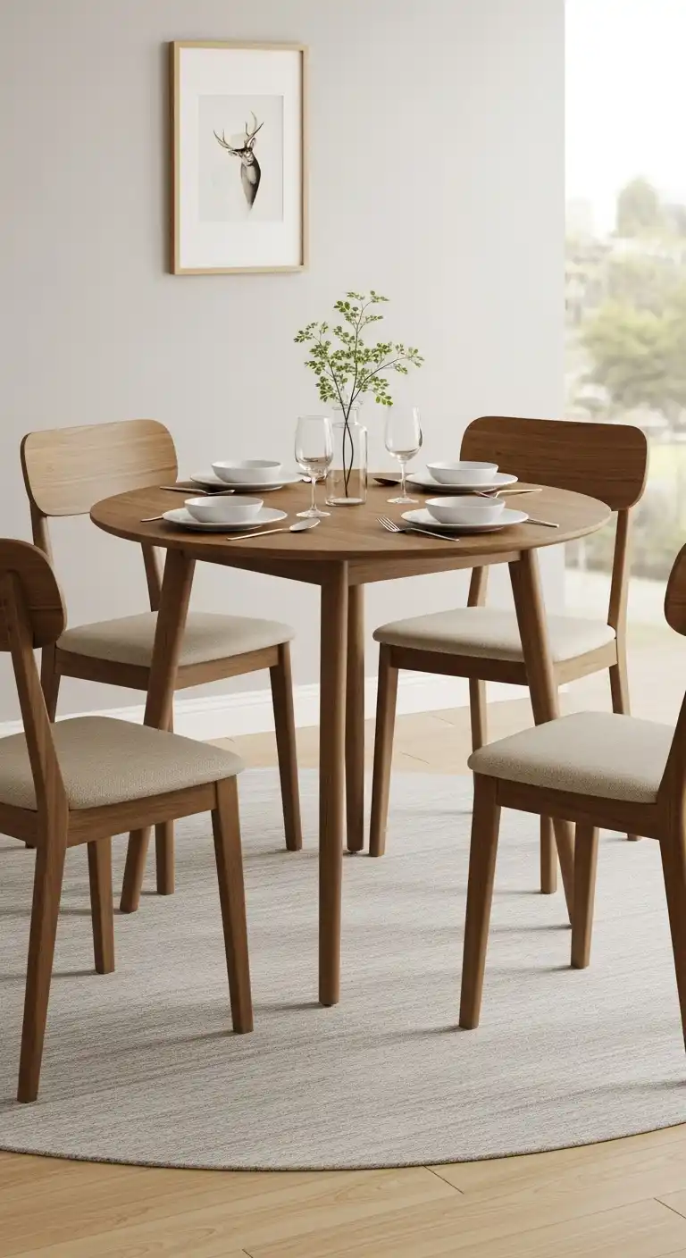 19 Trendy Modern Round Dining Table Ideas to Inspire Your Next Makeover 7 6 Round Dining Table For Four