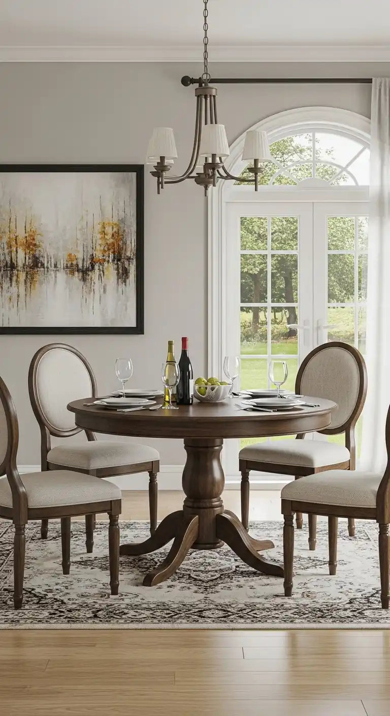 19 Trendy Modern Round Dining Table Ideas to Inspire Your Next Makeover 8 7 Classic Round Dining Table Set