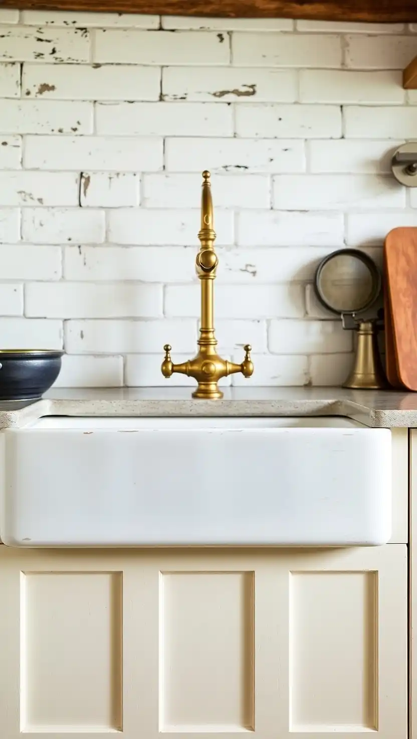 21 Magical Apothecary Aesthetic Kitchen Ideas for a Vintage Vibe 8 7 Farmhouse Sink