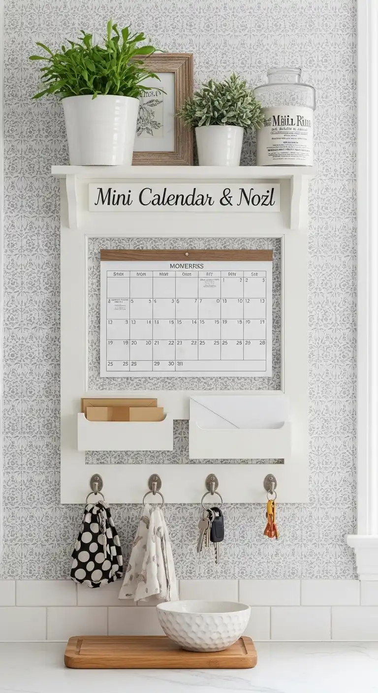 17 Functional Kitchen Nook Wall Ideas That Work Beautifully 8 7 Kitchen Calendar Mail Nook