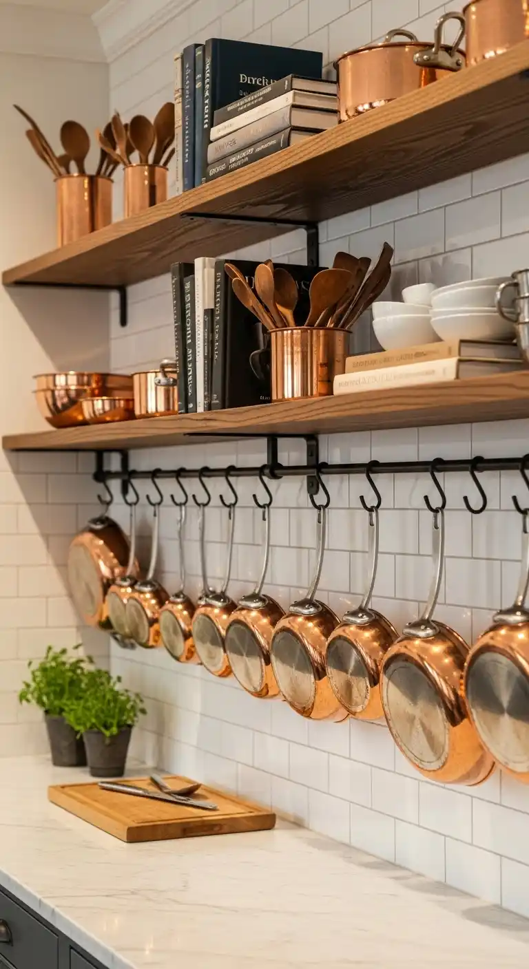7. Hang Pots and Pans on Shelves 1