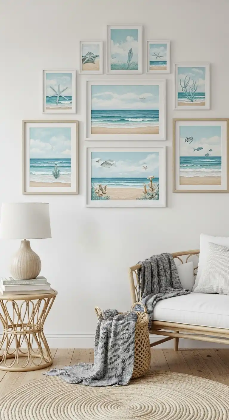 19 Breezy Coastal Dining Room Ideas 9 8 Add Coastal Wall Art