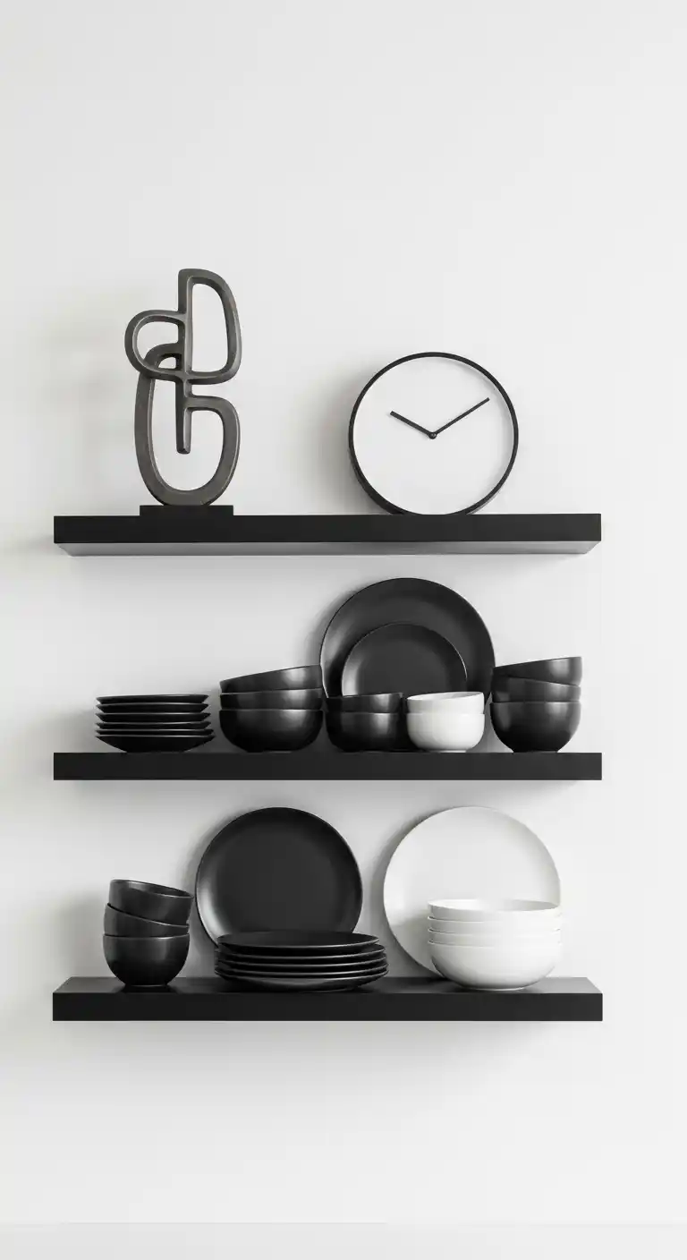 8. Keep It Simple with Minimalist Shelves 1