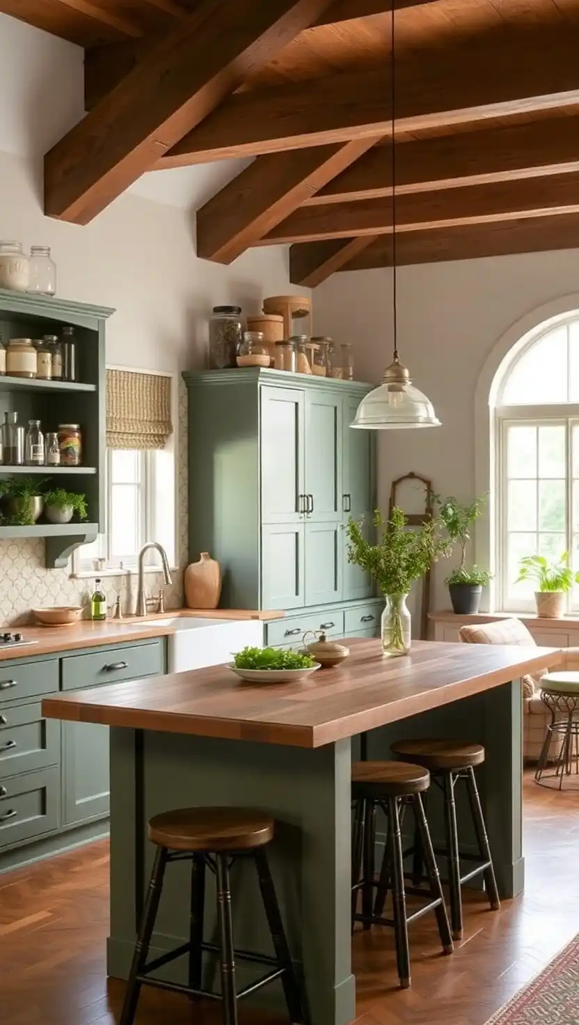 17 Stunning Open Kitchen Designs to Inspire Your Next Remodel 10 9 Apothecary Aesthetic with Herbal Charm