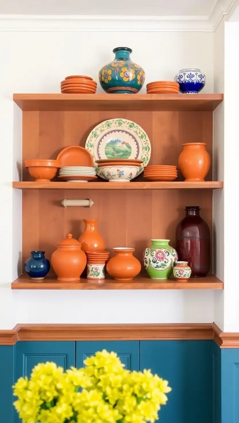 20 Elegant Spanish Villa Kitchen Ideas Full of Warmth and Style 10 9 Display Spanish Pottery