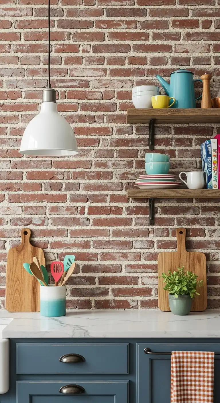 9 Distressed Brick for Vintage Appeal