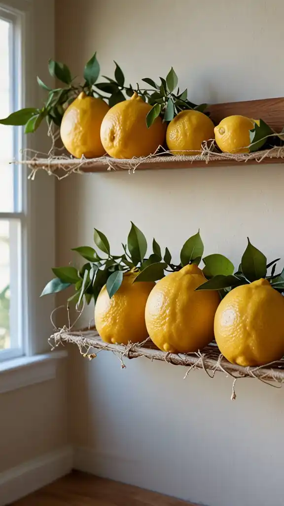 13 Lemon Kitchen Decor Ideas to Brighten Your Space 10 9 Lemon Garland Wall Decor