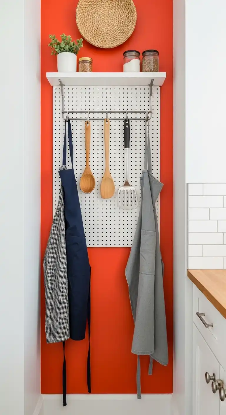 17 Functional Kitchen Nook Wall Ideas That Work Beautifully 12 Apron Utensil Hook Nook