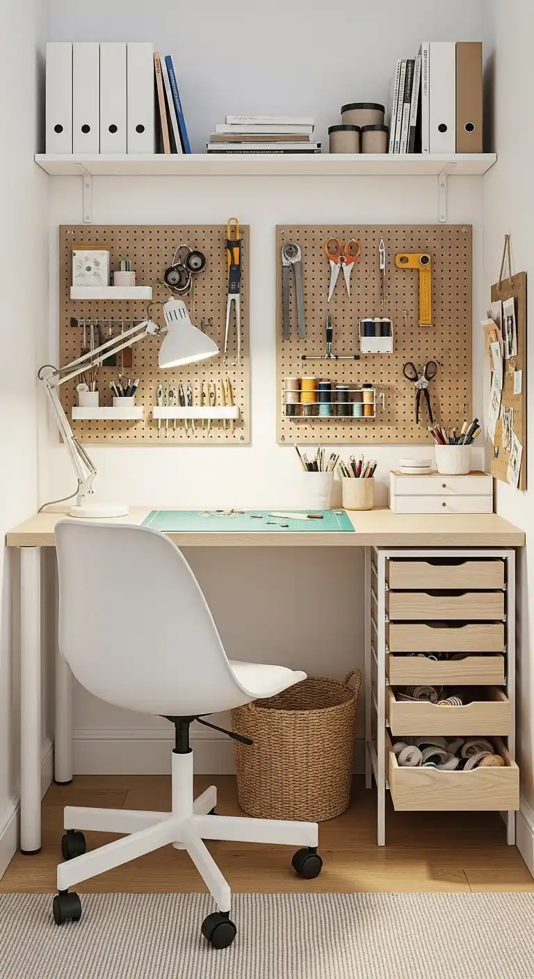17 Functional Kitchen Nook Wall Ideas That Work Beautifully 23 DIY Crafting Nook 2