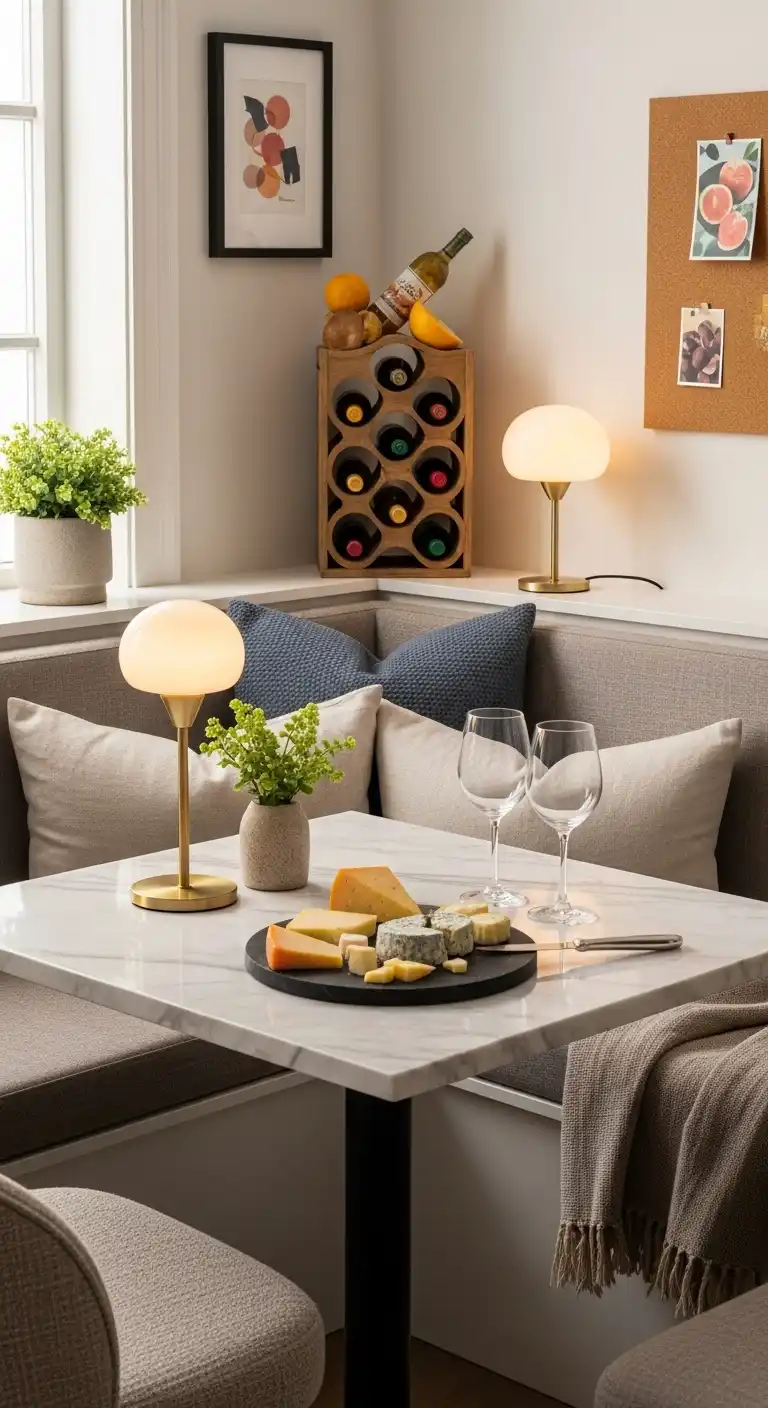 23 Trendy Kitchen Nook Accent Wall Ideas Worth Trying 17 Fruit Juice Cheese Tasting Nook 2