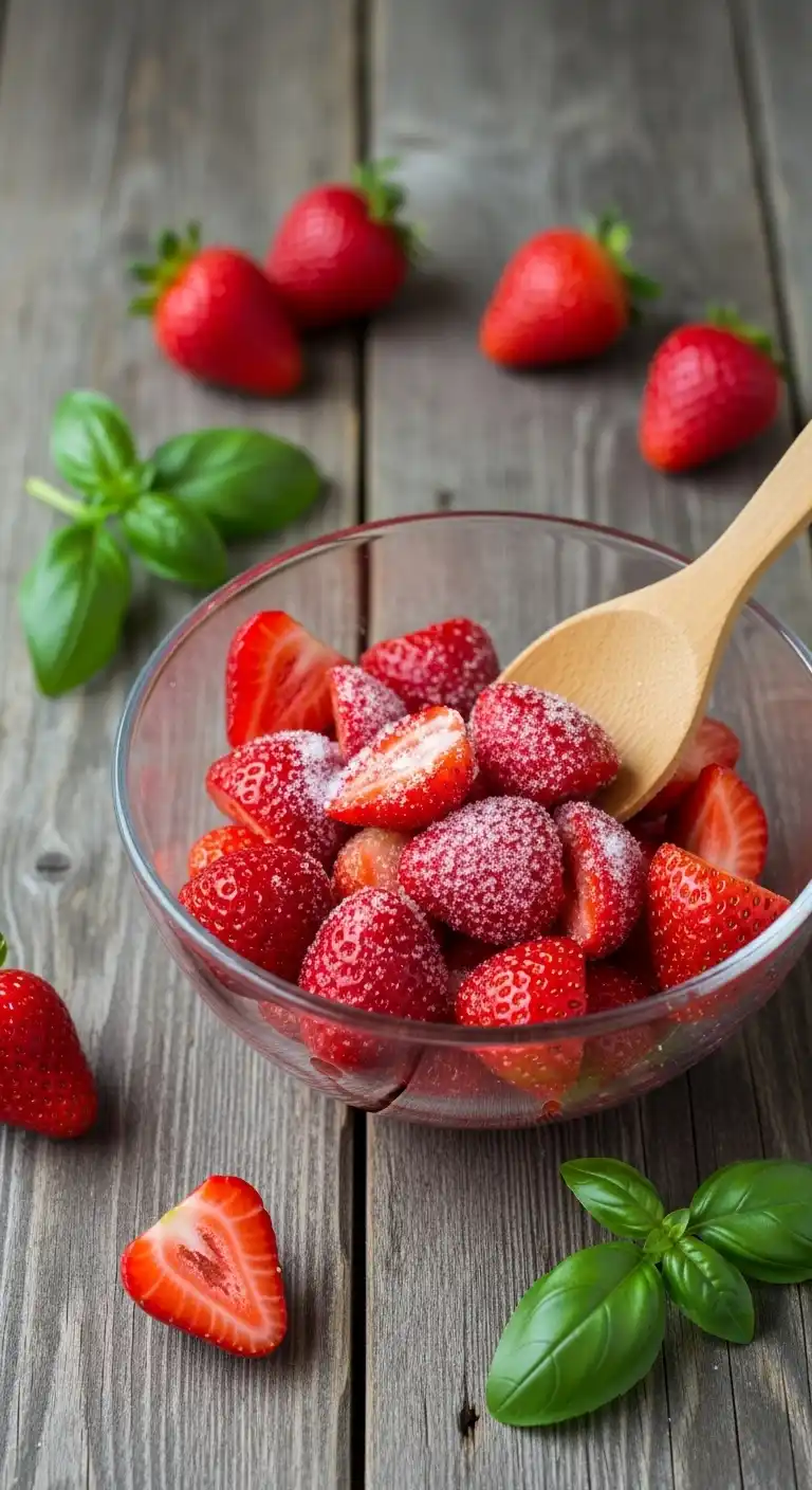 Marinating Strawberries