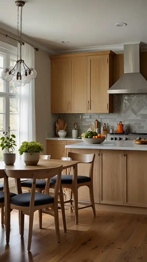 13 Modern Oak Kitchen Ideas for a Warm Yet Contemporary Look 3 Neutral Wall PairingsPainting walls in n 0