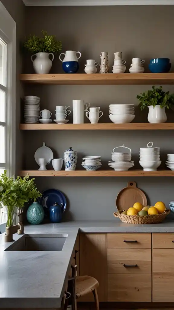 13 Modern Oak Kitchen Ideas for a Warm Yet Contemporary Look 5 Open Shelving IntegrationIncorporating o 0