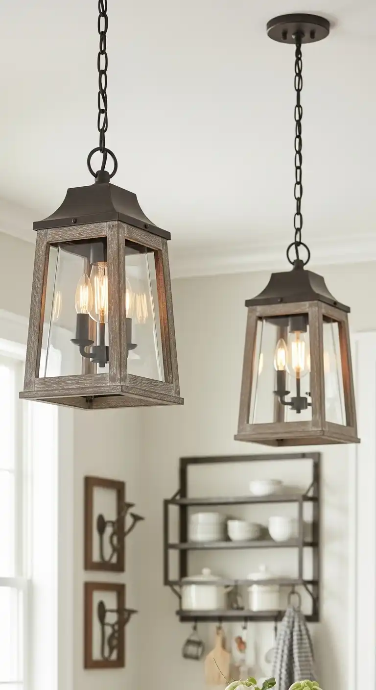 19 Elegant Kitchen Island Lighting Ideas for a Classy Glow 4 Vintage Lantern Style Ceiling