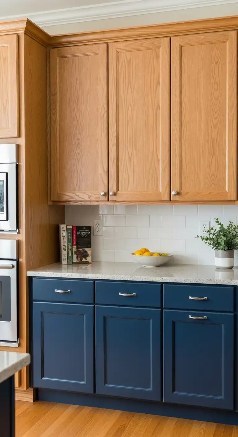 Why Navy Blue for Lower Cabinets
