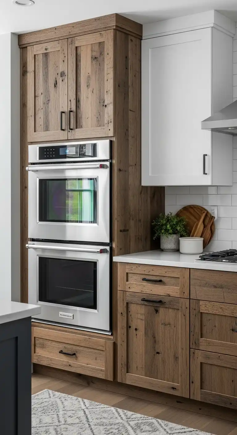 21 Timeless Rustic Modern Kitchen Ideas You'll Love 2 1 Reclaimed Wood Cabinets