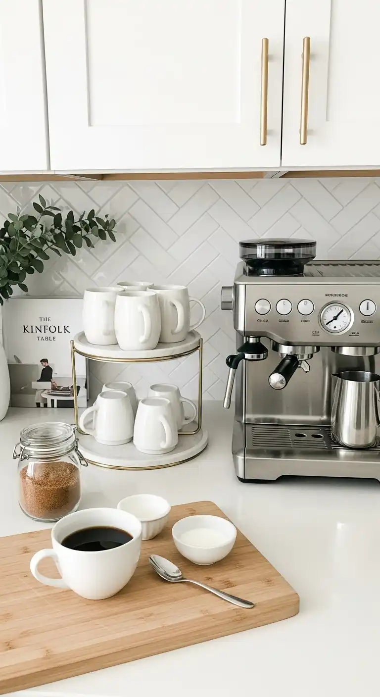 Kitchen Counter Decor Ideas: 17 Easy Ways to Elevate Your Space 2 1. Craft a Cozy Coffee Nook