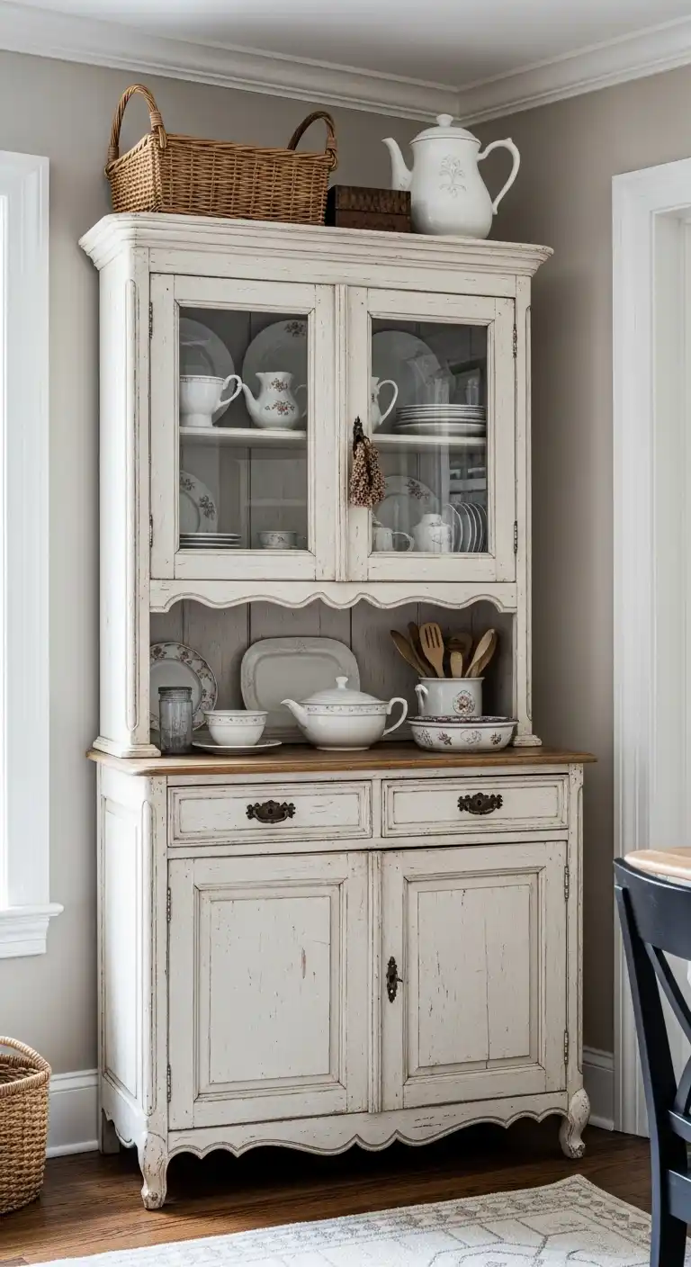 33 Elegant French Countryside Kitchen Ideas with Timeless Appeal 12 11 Antique Furniture