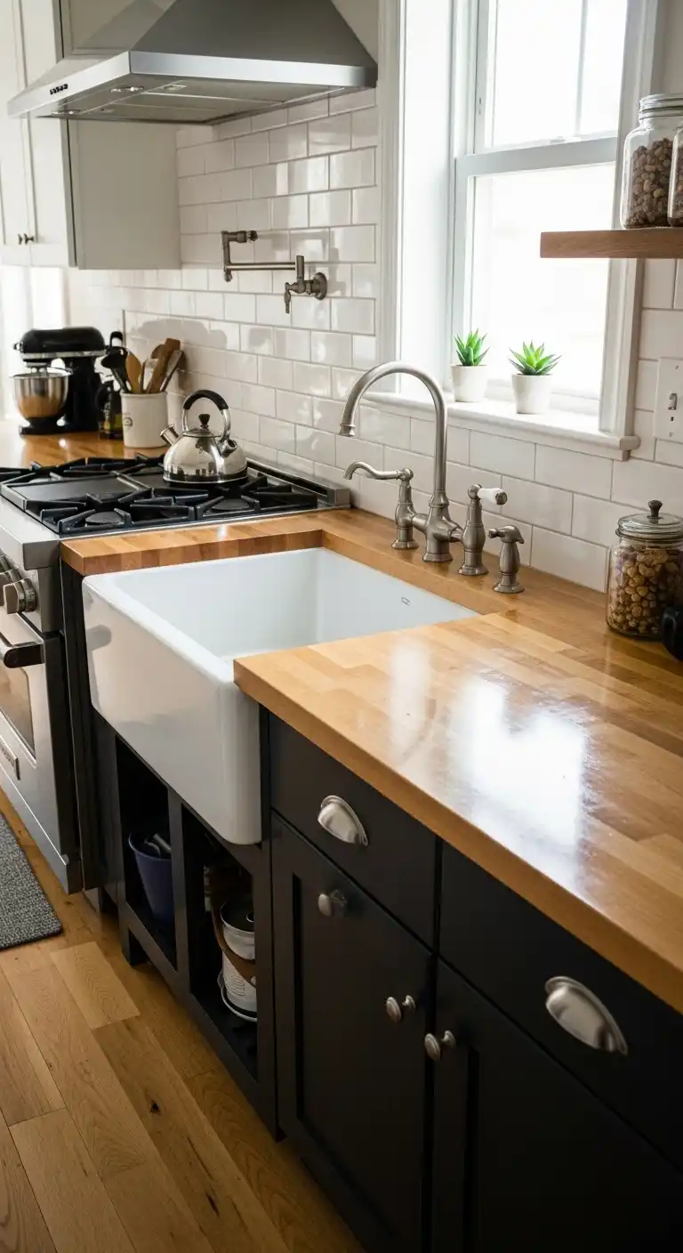 21 Timeless Rustic Modern Kitchen Ideas You'll Love 12 11 Butcher Block Countertops