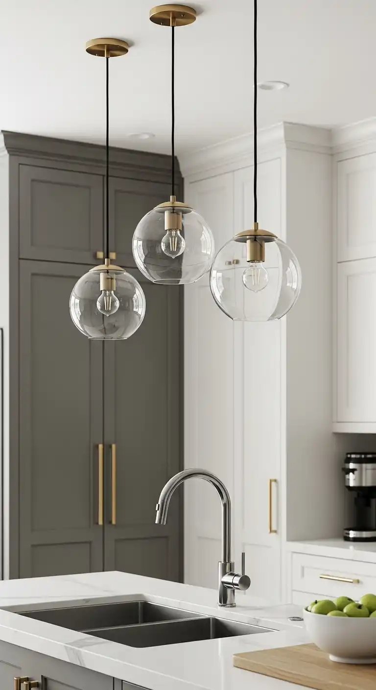 19 Stylish Kitchen Lighting Ideas Above Sink for a Brighter Space 12 11 Globe Pendant Lights