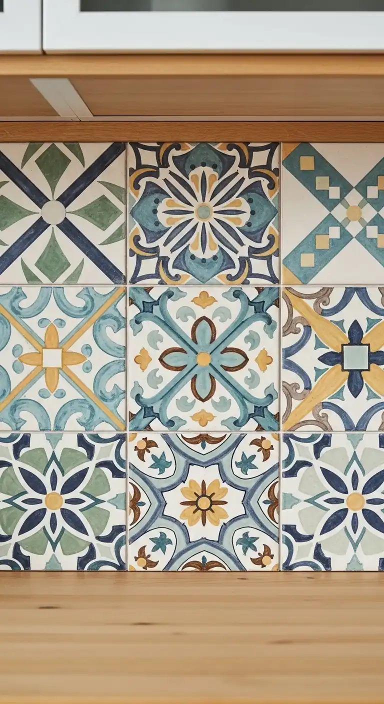 12 Encaustic Cement Tiles