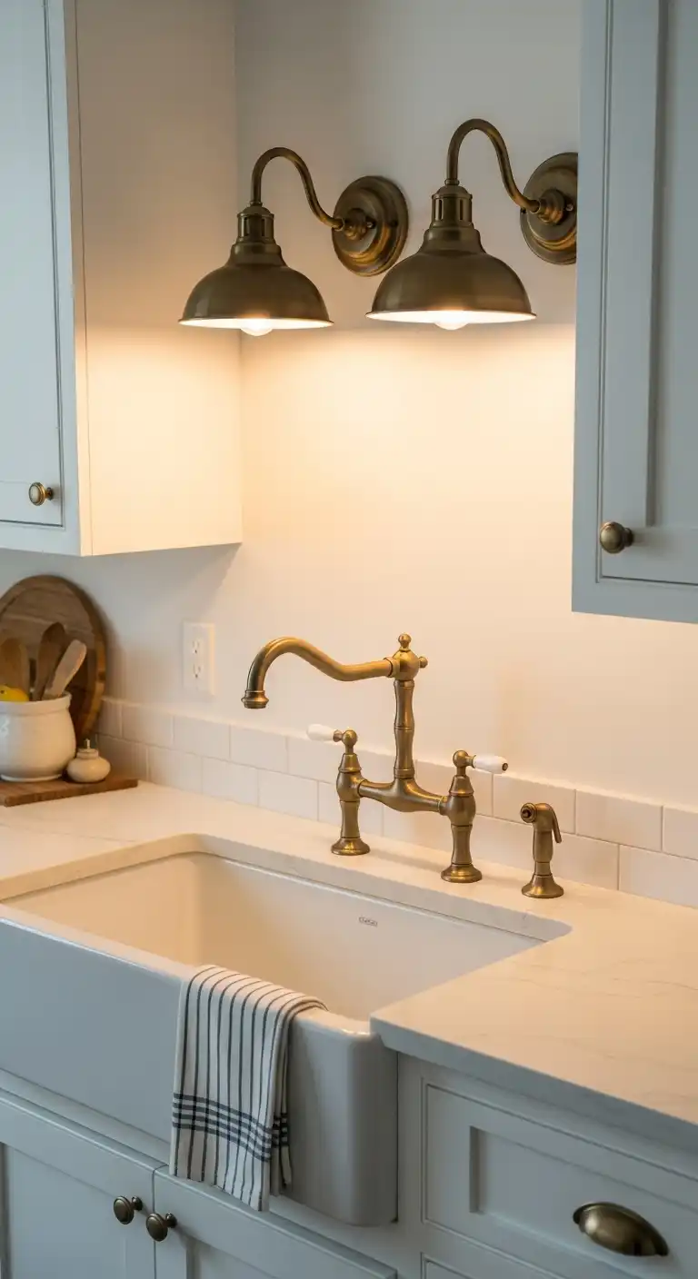 19 Stylish Kitchen Lighting Ideas Above Sink for a Brighter Space 14 13 Vintage Inspired