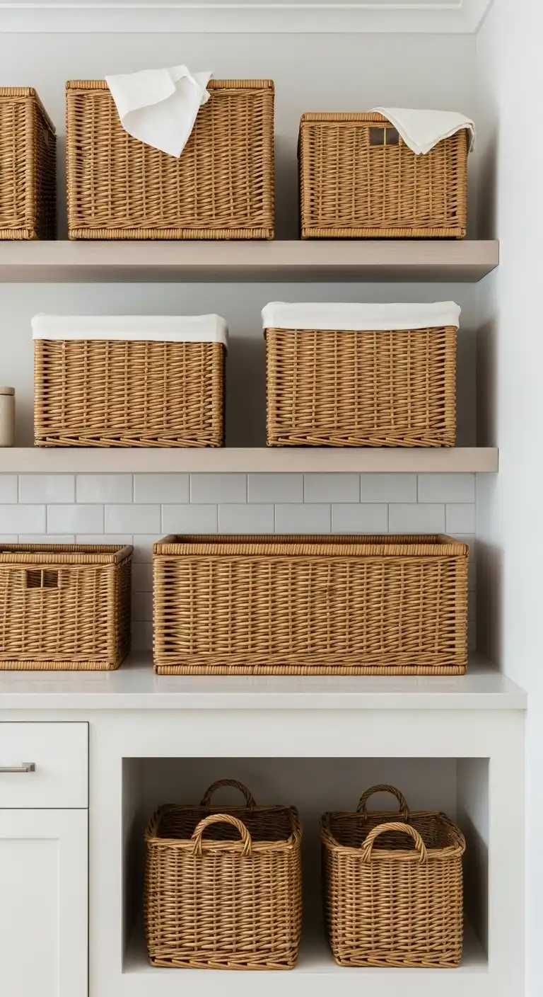 33 Elegant French Countryside Kitchen Ideas with Timeless Appeal 14 13 Wicker Baskets