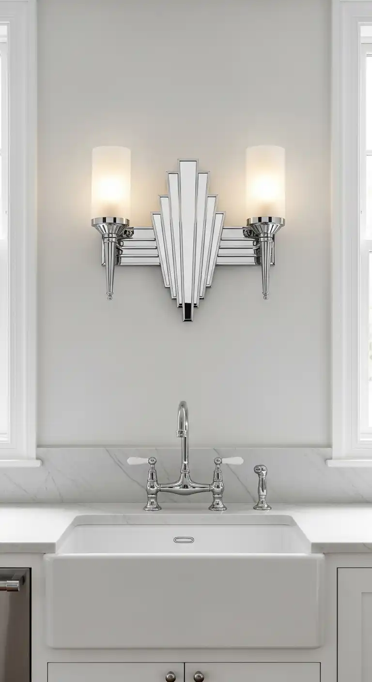 19 Stylish Kitchen Lighting Ideas Above Sink for a Brighter Space 16 15 Art Deco Sconces