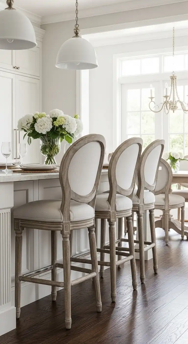 21 Elegant French Chateau Kitchen Ideas That Redefine Rustic Luxury 17 16 French Bistro Bar Stools