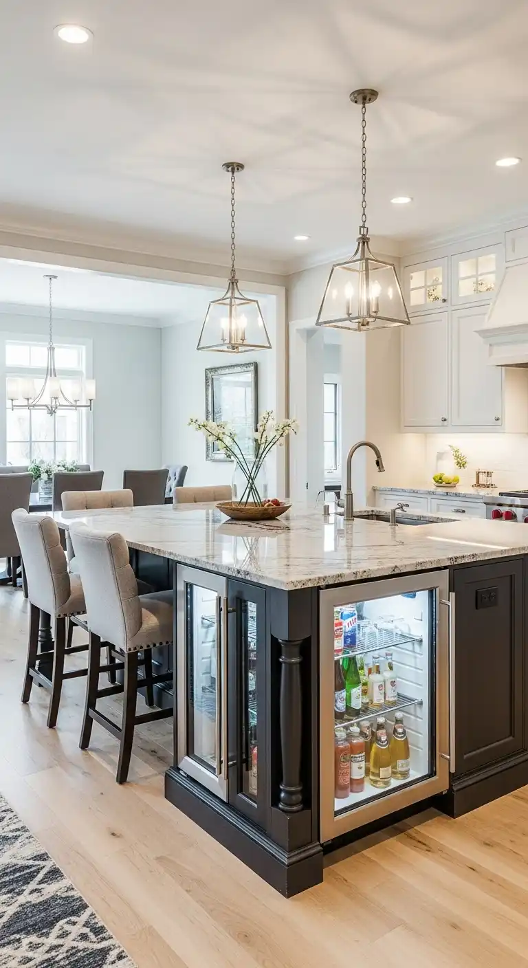 19 Modern Luxury Kitchen Inspirations You'll Love 17 16 Oversized Islands with Seating