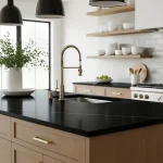 17 Kitchen with Black Color Countertop